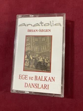 Anatolia Ihsan Ozgen Aegean and Balkan Dances 90s Cassette Made in Turkey RARE