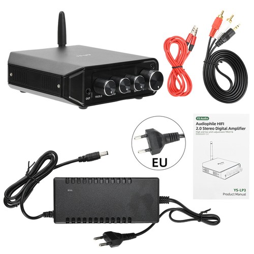 Amplificador Digital Hi-Fi Estéreo Mini Bluetooth 5.4 Audio Escritorio Amplificador de Potencia 50W*2 - Imagen 26 de 29