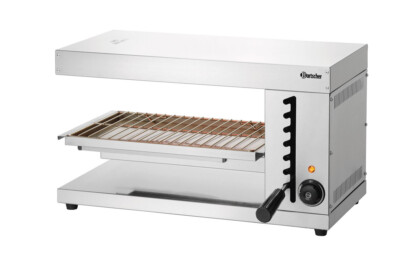 Bartscher Elektro Edelstahl Salamander offen Überbackgerät Speisenwärmer Gratin