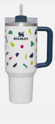 #ad STANLEY FLOWSTATE QUENCHER ABSTRACT GEO H2.0 TUMBLER 40 OZ SEALED $29.99