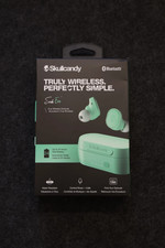 Skullcandy Sesh EVO, S2TVW Wireless Black Ear Buds Headphones - Pure Mint