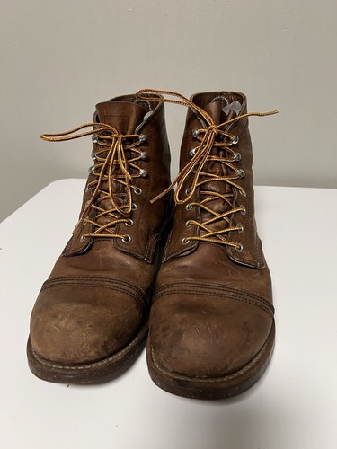 Red Wing Boots Mens US 11.5 D Iron Ranger Brown Leather Lace Up Made In USA 🇺🇸 - Bild 4 von 16