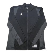 Nike Jordan Team Flight Jacket Men Medium Black Full Zip Warm Up 924707-010