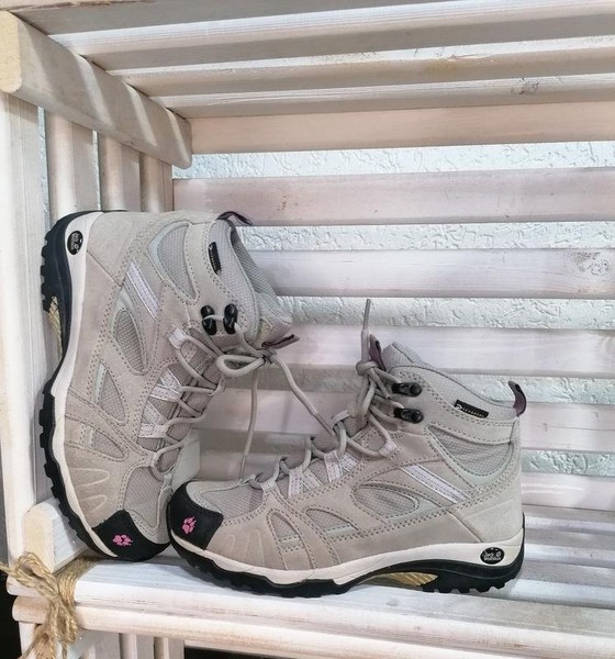Women Jack Wolfskin Boots Pink Suede 37