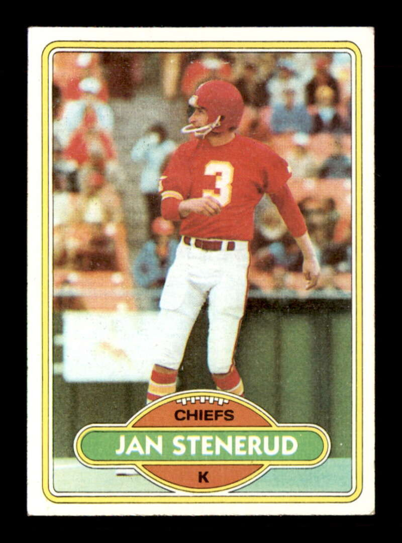 1980 Topps #266 Jan Stenerud  EX+ X2646695
