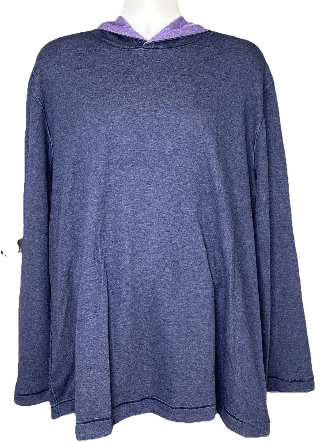 NWT Wilkens Bros Knit Heritage XXL Reversible Navy Purple Hooded Lightweight