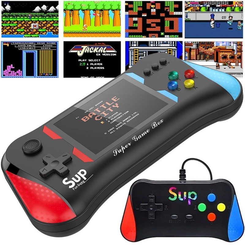 X7M Games Built-In Retro 500 Games Handheld Video Game Console Two Player UK