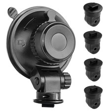 S504 Suction Cup Dash Cam Mount Holder 5th Gen with 4pcs 360 Rotating Joint...