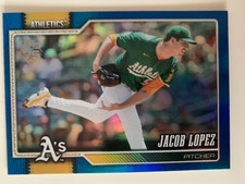 2026 Topps blue JACOB LOPEZ #ed 27/150! Oakland Athletics