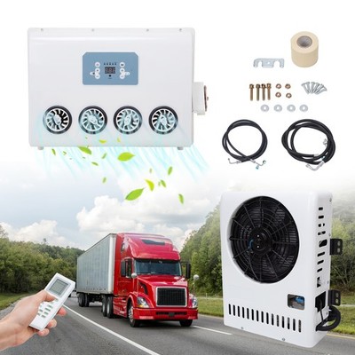 12V 10000BTU Truck Cab A/C Air Conditioner Split For Semi Trucks Bus RV Caravan