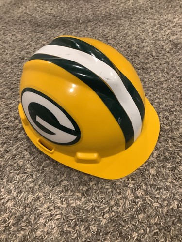 Vintage Green Bay Packers Hard Hat MSA Safety Works NFL Officially Licensed