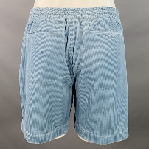 Short à cordon POLO by RALPH LAUREN taille M bleu velours côtelé coton coupe classique - Photo 2 sur 4