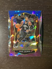 2021 Select Premier Level Cracked Ice Blue White Purple Paul George #156 Card