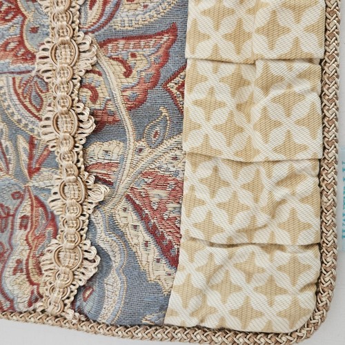 Vintage Waverly Paisley Pillow Sham Set 20x24 Inches French Country Cottage Chic - Picture 9 of 11