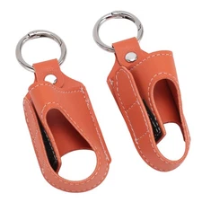 2pcs Inhaler Carrying Holder Clasp Closure Safety Carabiner Clip Holder Orange
