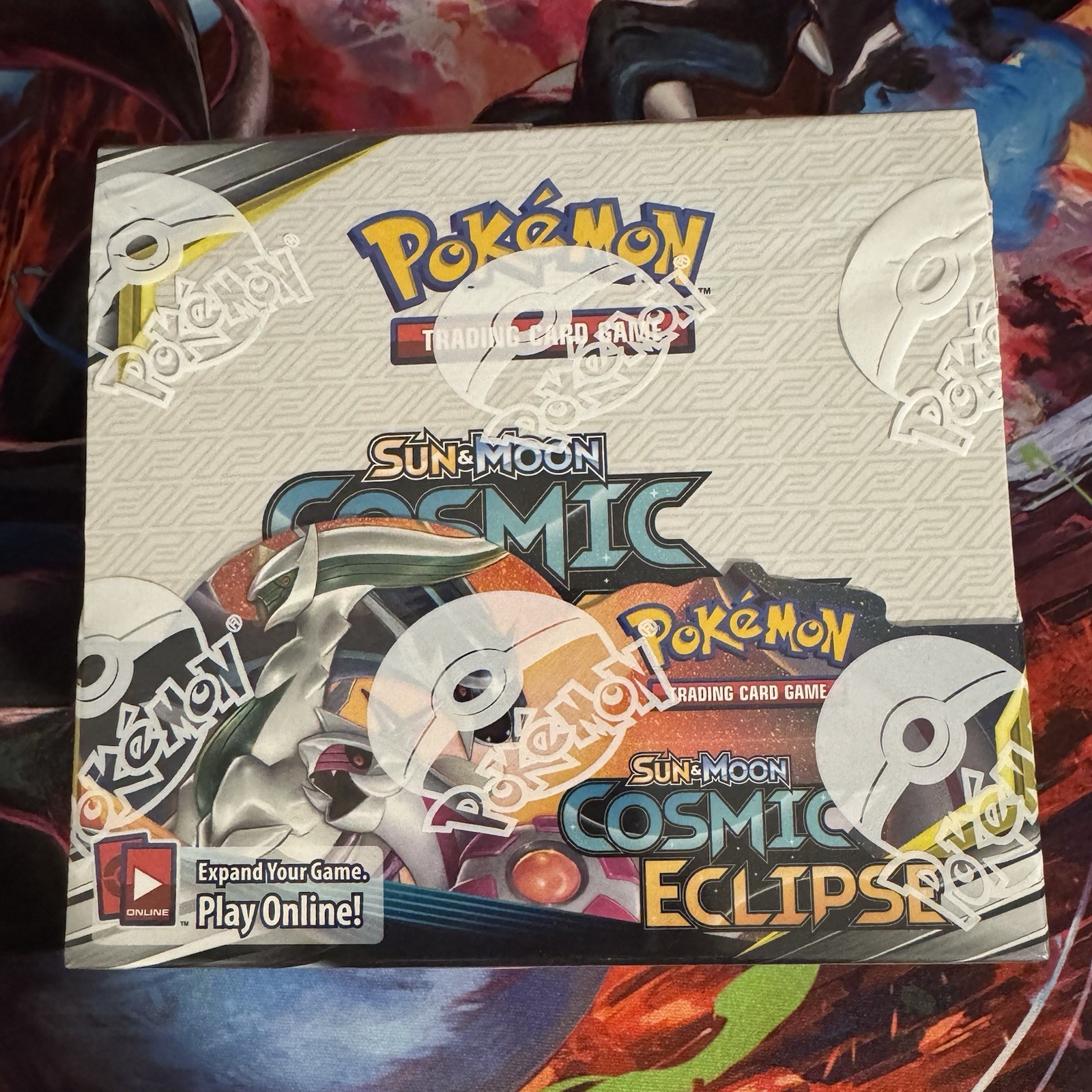 Pokemon TCG Cosmic Eclipse Booster Box! Factory Sealed (Slight Tear) 36 Packs!