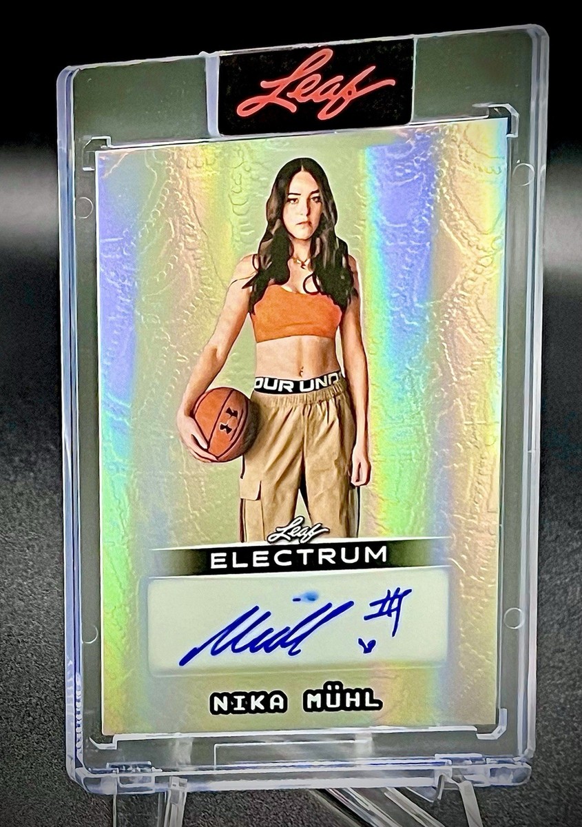 2025 Leaf Electrum Nika Muhl Autograph 3/3 ENCASED WNBA Portland