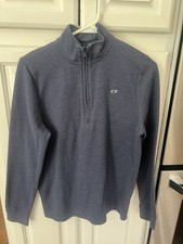 Boys Saltwater Quarter-Zip Vineyard Vines Boys XL 18  Long sleeve Blue used