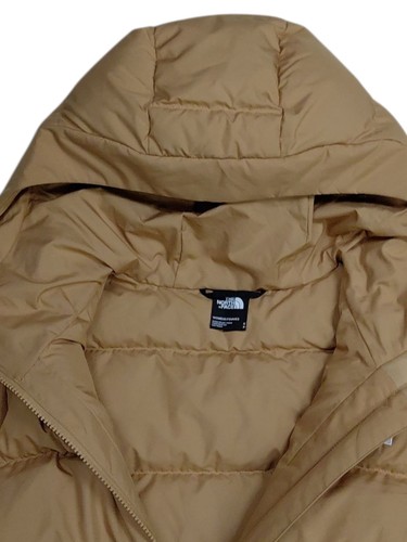 The North Face Hooded Down Gotham Parka Almond butter Puffer Coat Small NWT - Picture 4 of 9