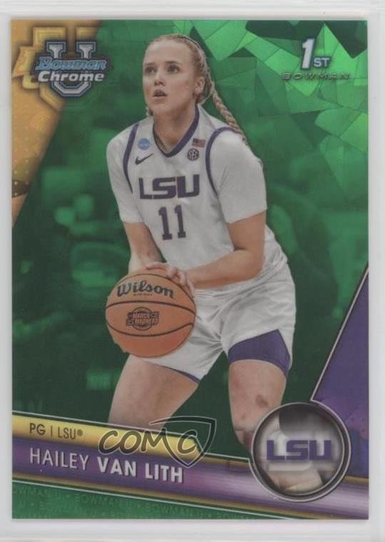 2023-24 Bowman U Chrome Sapphire Edition Green /99 Hailey Van Lith #25