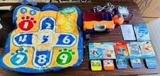 VTech Vsmile TV Learning System, Console, Controller, Mic, 5 Games, Mat, Manuals
