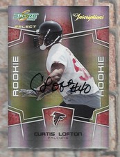 CURTIS LOFTON 2008 DONRUSS ROOKIE RC AUTOGRAPH AUTO CARD #'D /750 NFL STAR!. rookie card picture