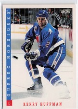 1993-94 Score #182 Kerry Huffman Quebec Nordiques