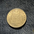 1865 Seated Liberty Dollar Carson City $1 Silver Coin