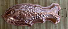 VTG 13 Copper Colored Fish Mold EUC 4 Cup, Je...