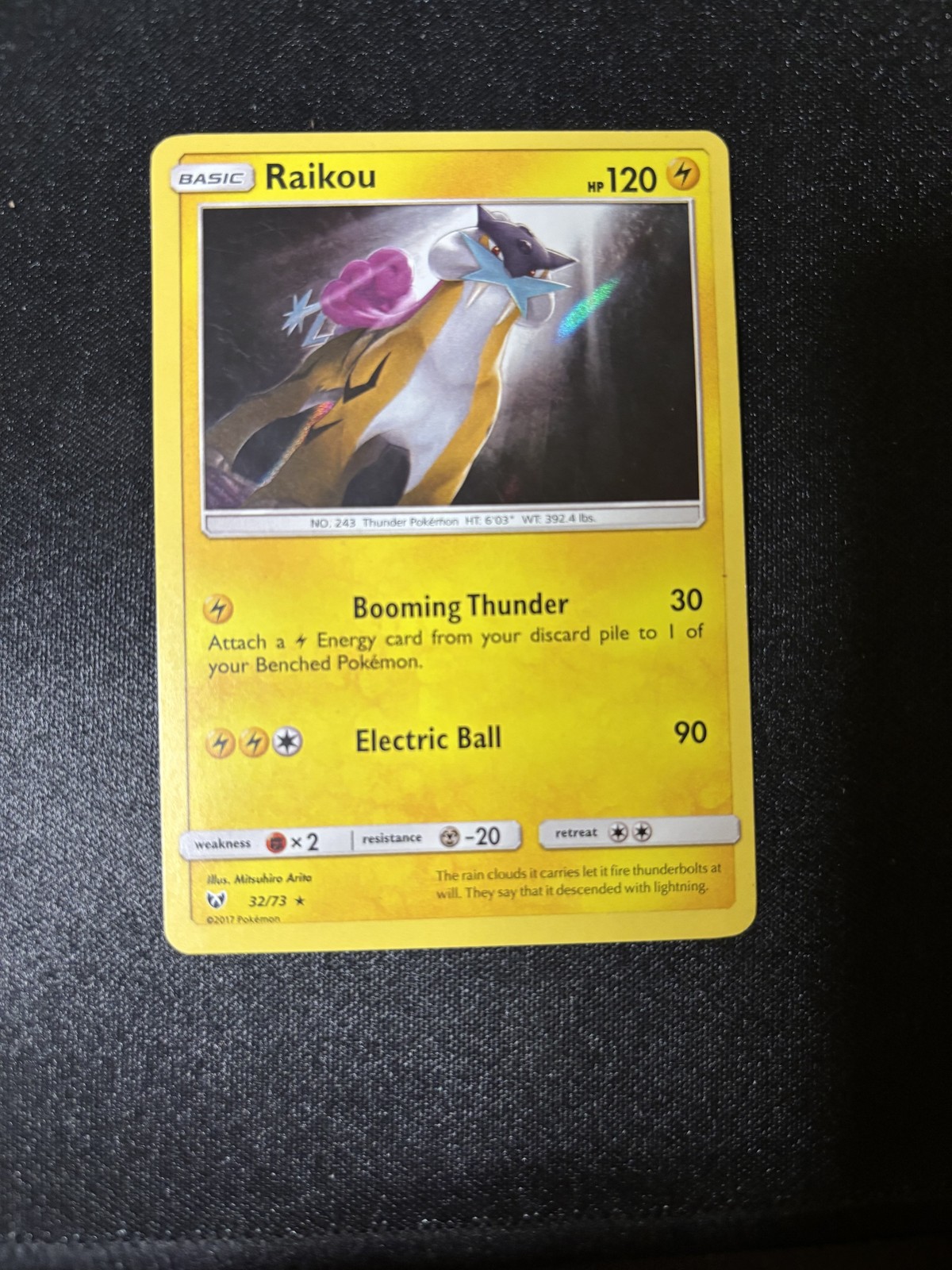 Raikou Holo Rare Shining Legends 32/73 NM