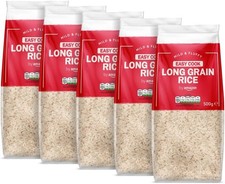 by Amazon Easy Cook Long Grain White Rice, 5 packs of 500g, Vegan