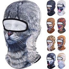 3D Animal Portrait Mask Balaclava UV Protection Sun Head Hood for Hiking Riding