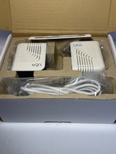 200Mbps Powerline Ethernet Adapter Kit HomePlug AV Wall Plug Internet Pair of 2