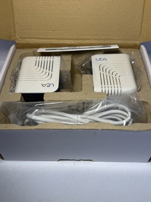 200Mbps Powerline Ethernet Adapter Kit HomePlug AV Wall Plug Internet Pair of 2