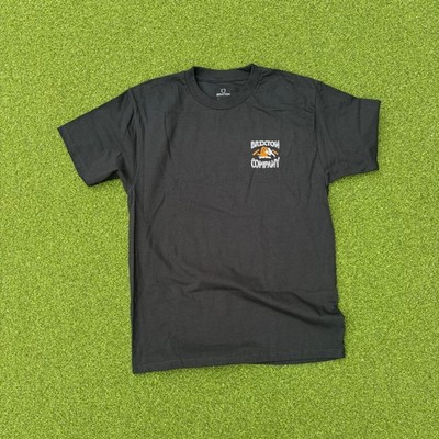 Brixton Company Outta Time Graphic T-Shirt Mens Medium Black Short Sleeve Tee