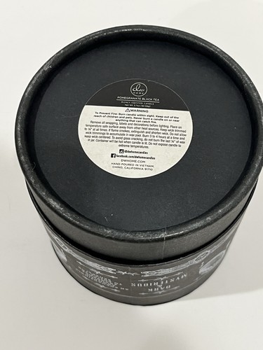 Midnight Magic Candle Ominous Black Cat Pomegranate Black Tea Scented New - Picture 5 of 7