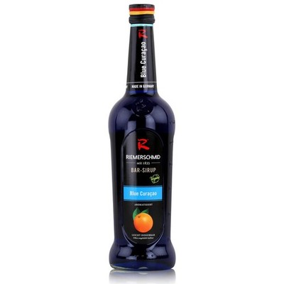 Riemerschmid Bar-Sirup Blue Curacao 0,7L - Cocktails Milchshakes (1er Pack)