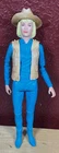 Vintage Louis Marx Toys Jane (Johnny) West 11” Action Figure Doll Vest Hat