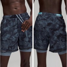 Lululemon Surge Short 6" Lined Tie Dye Athletic Training Shorts Size M