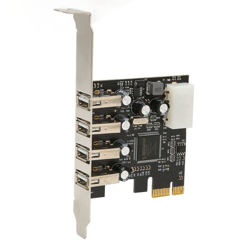 PCI E To USB Expansion Card Hub 4 USB2.0 Ports Support Hot Plug Internal USB CB - Afbeelding 15 van 22