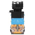 22mm Flat Head Green Push Button Momentary Switch With LED Light 220V✈