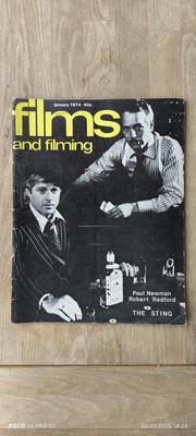 Films and Filming 1/1974 mit Widmung Autogramm Paul Newman The Sting/Der Clou