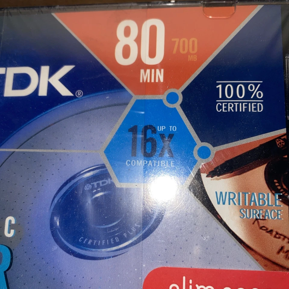 (30) Discos en blanco sellados TDK Music CD-R 80 min 700 MB 30 con estuches delgados totalmente nuevos Foto 2 de 4