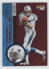 2001 Pacific Invincible Red 152/750 Wesley Walls #38 0a1