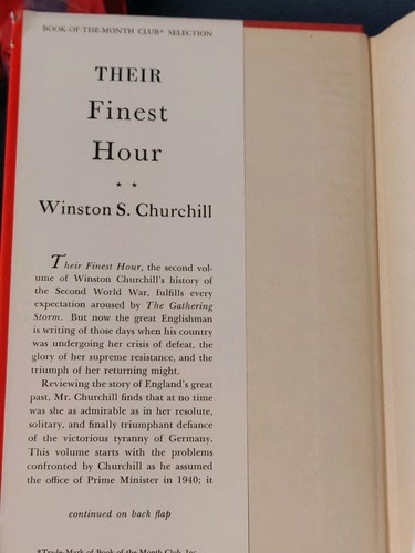 Winston Churchill The Second World War Book of the Month Lot of 5 HCDJ Vol 2-6 - Picture 10 of 11