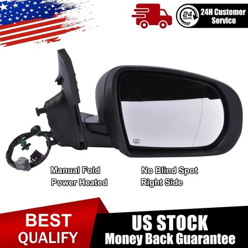 Mirror for 2017-2022 Jeep Compass 68365136AA 6LL30DX8AA Right Passenger Side