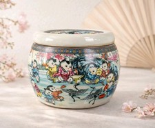 China Brand Tongzhi Porcelain Covered Pot Decor Kids Cranes