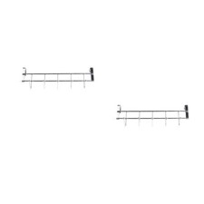  2 PCS Back of Door Coat Hooks Bathroom Hanger Towel Rack Racks for Wall