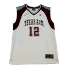 Acie Law IV Signed  Texas A&M Aggies #12 Colosseum Basketball Jersey