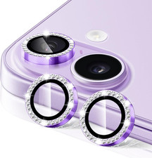 Camera Lens Protector for Iphone 17, 9H Ultra-Thin Tempered Glass, Diamond Bling